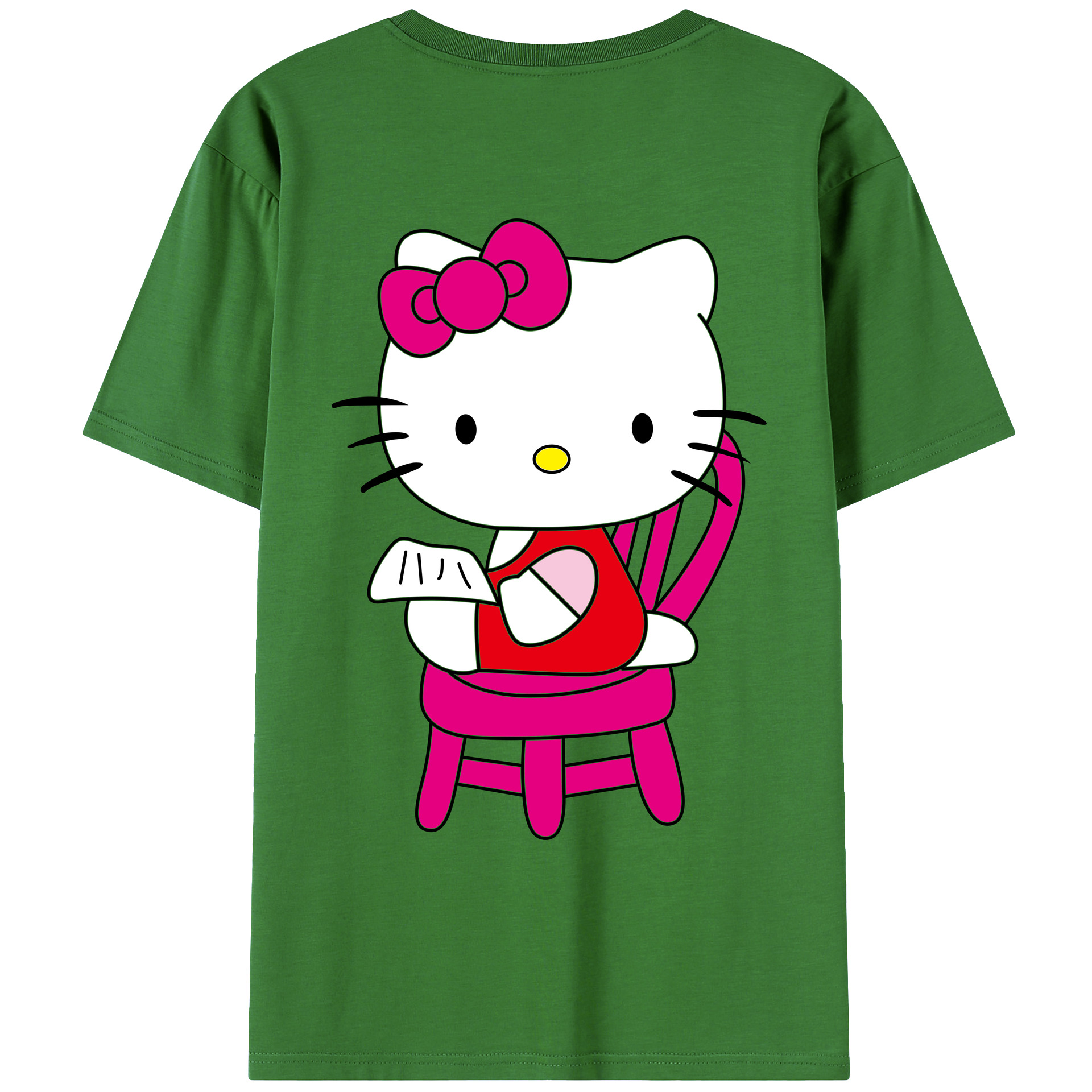 （画像用） Hello Kitty ハローキティ レディース半袖Tシャツ(バックプリント)